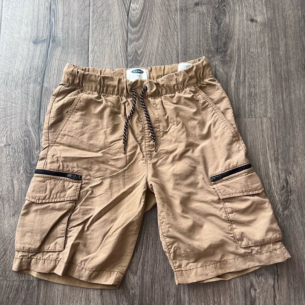Old Navy Dry-Quick Nylon Zip-Pocket Cargo Jogger Shorts For Boys size 10-12